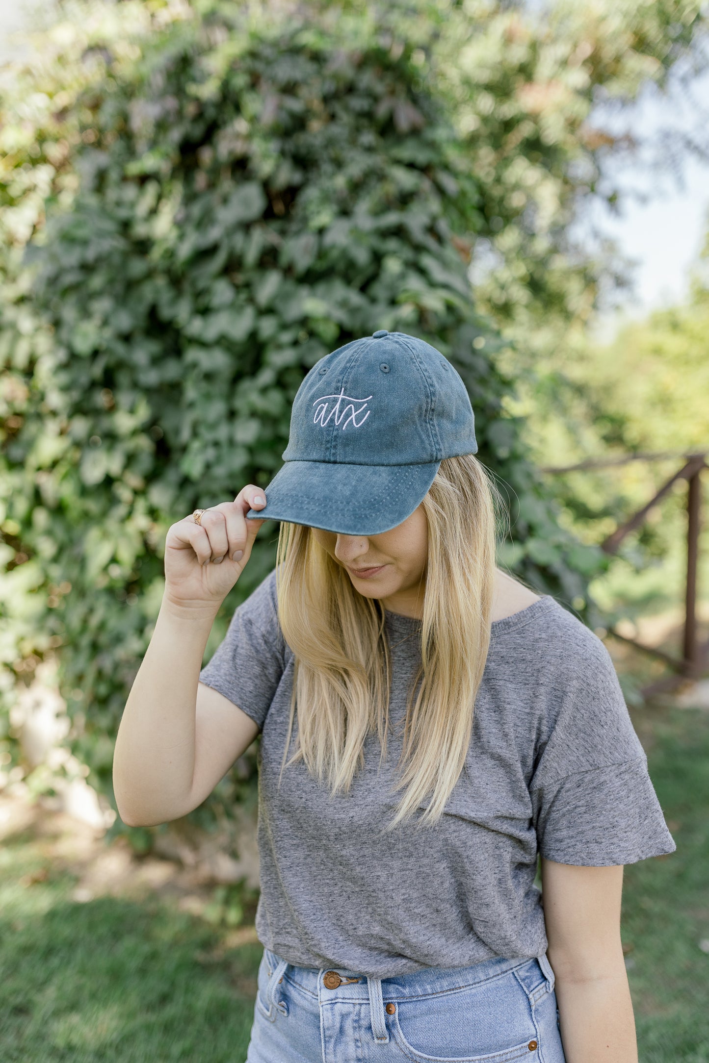 ATX Embroidered Pigment-Dyed Baseball Cap - Adult Unisex