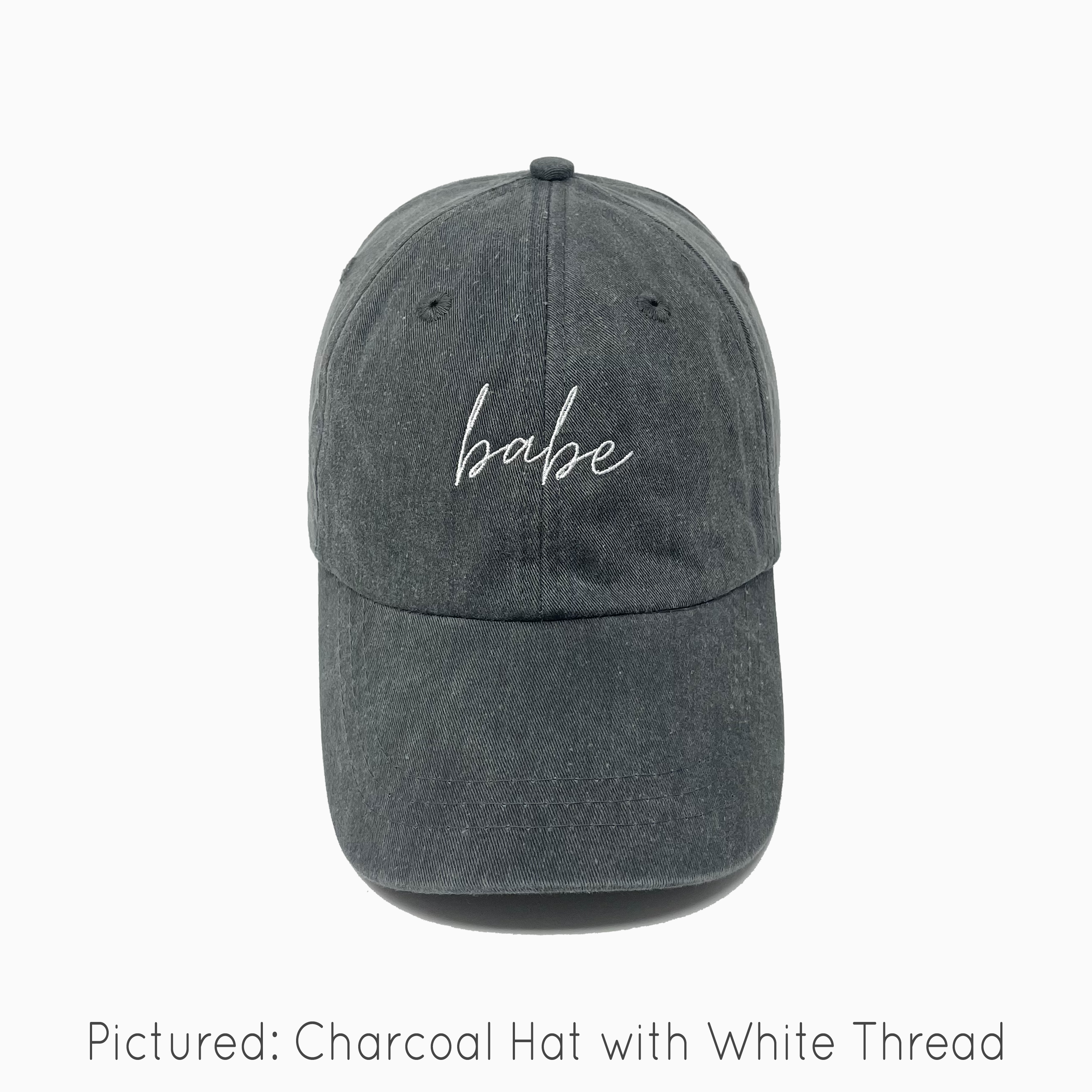 Babe Pigment-Dyed Baseball Cap (MoonTime Font)