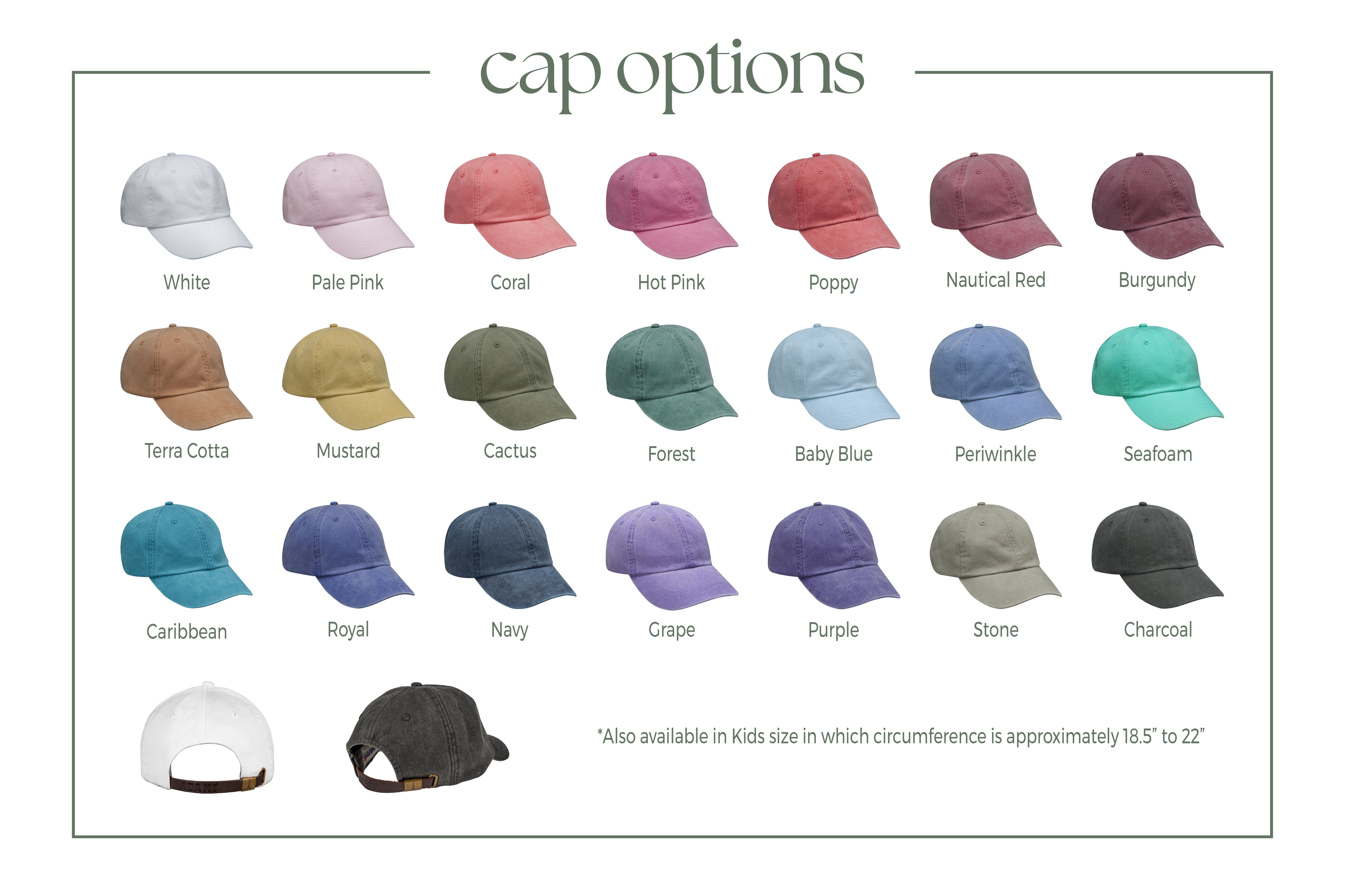 Bride Pigment-Dyed Baseball Cap (MoonTime Font)