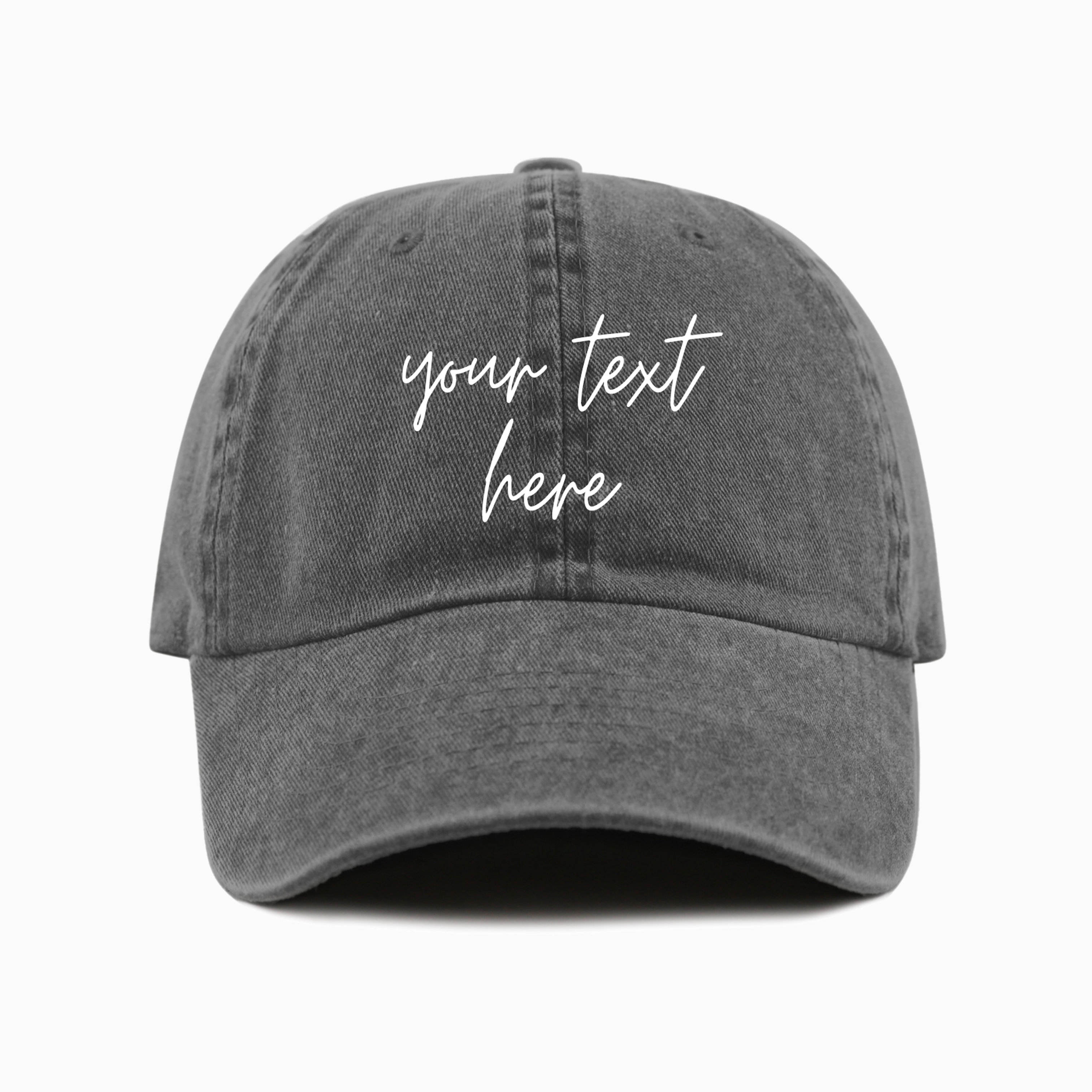 Custom Embroidered Pigment-Dyed Baseball Cap