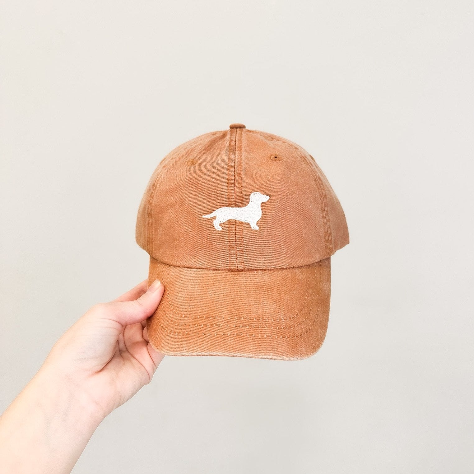 Dachshund/Wiener Dog Pigment-Dyed Baseball Cap