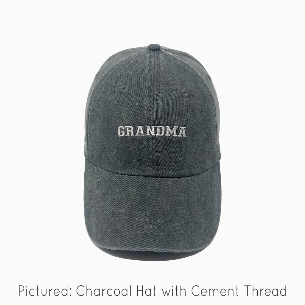 Grandma Pigment-Dyed Baseball Cap (Sport Font)