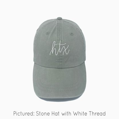 HTX Embroidered Pigment-Dyed Baseball Cap - Adult Unisex