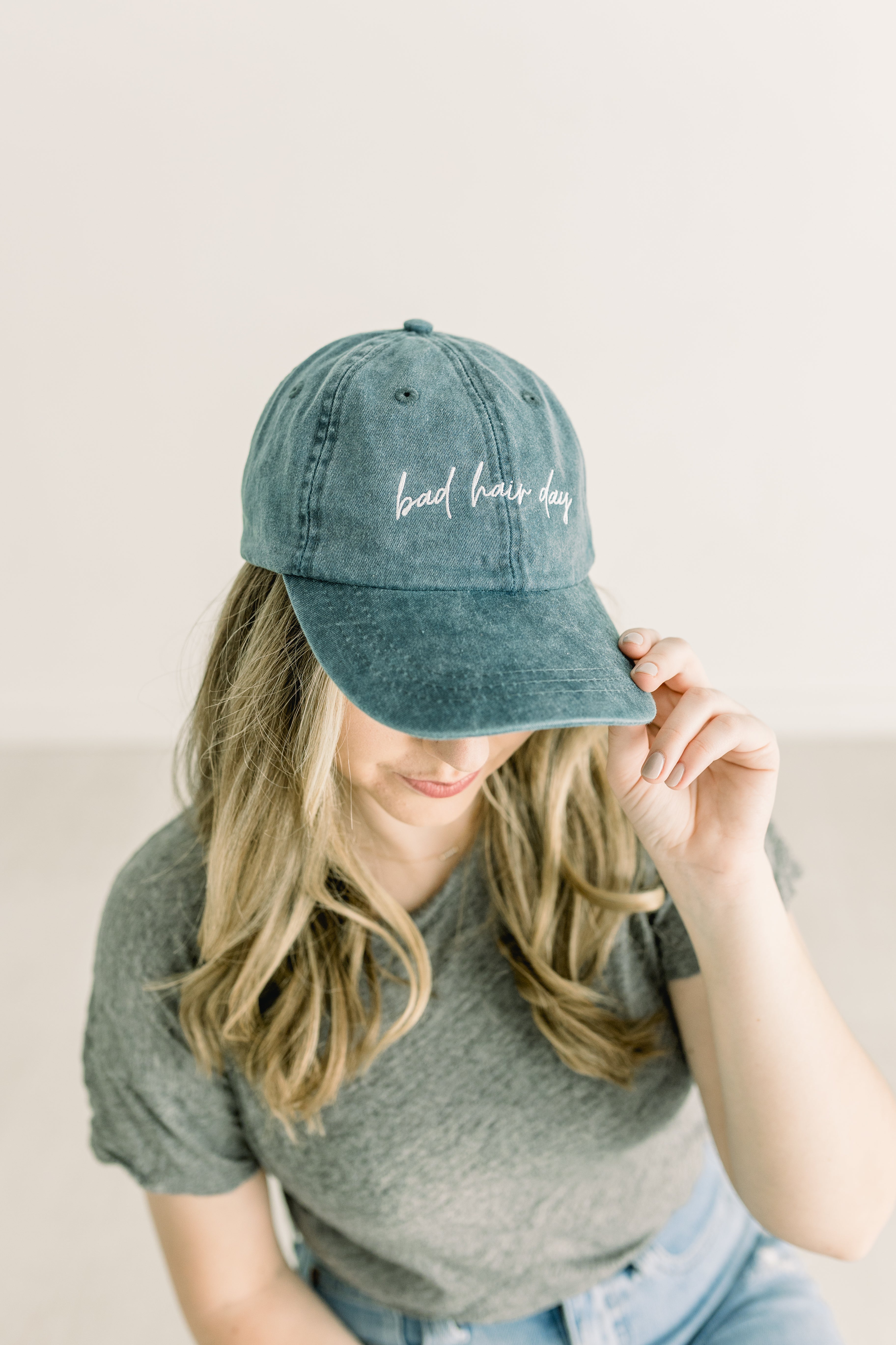 Bad Hair Day Pigment-Dyed Baseball Cap