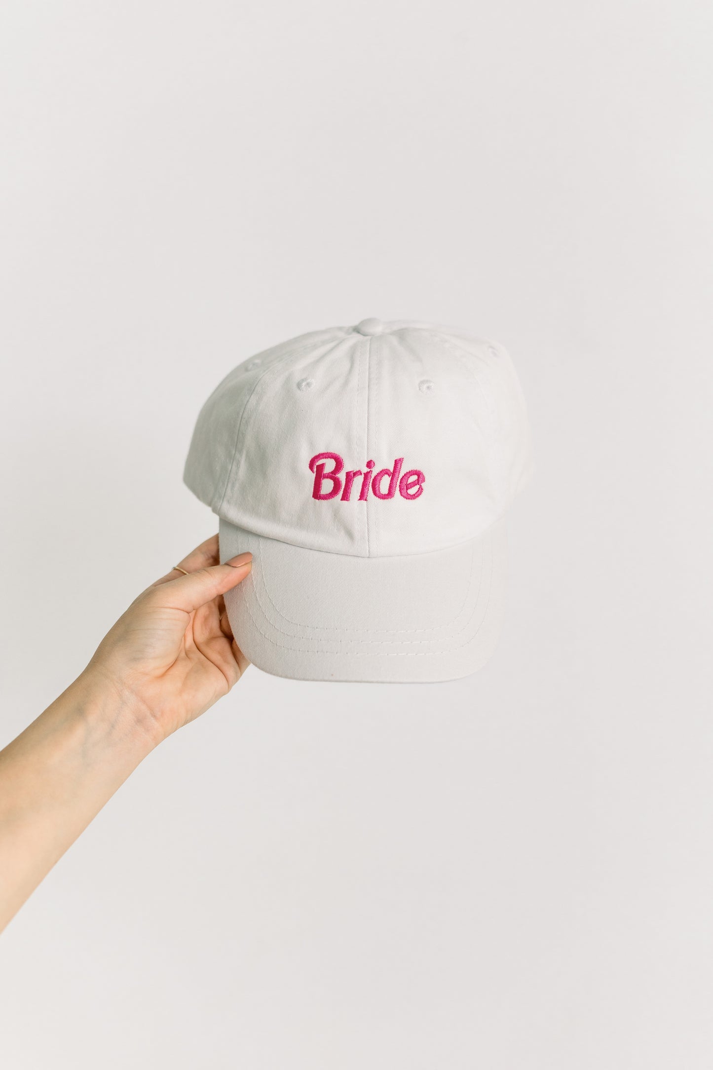 Bride Embroidered Pigment-Dyed Baseball Cap (Barbie Font) - Adult Unisex