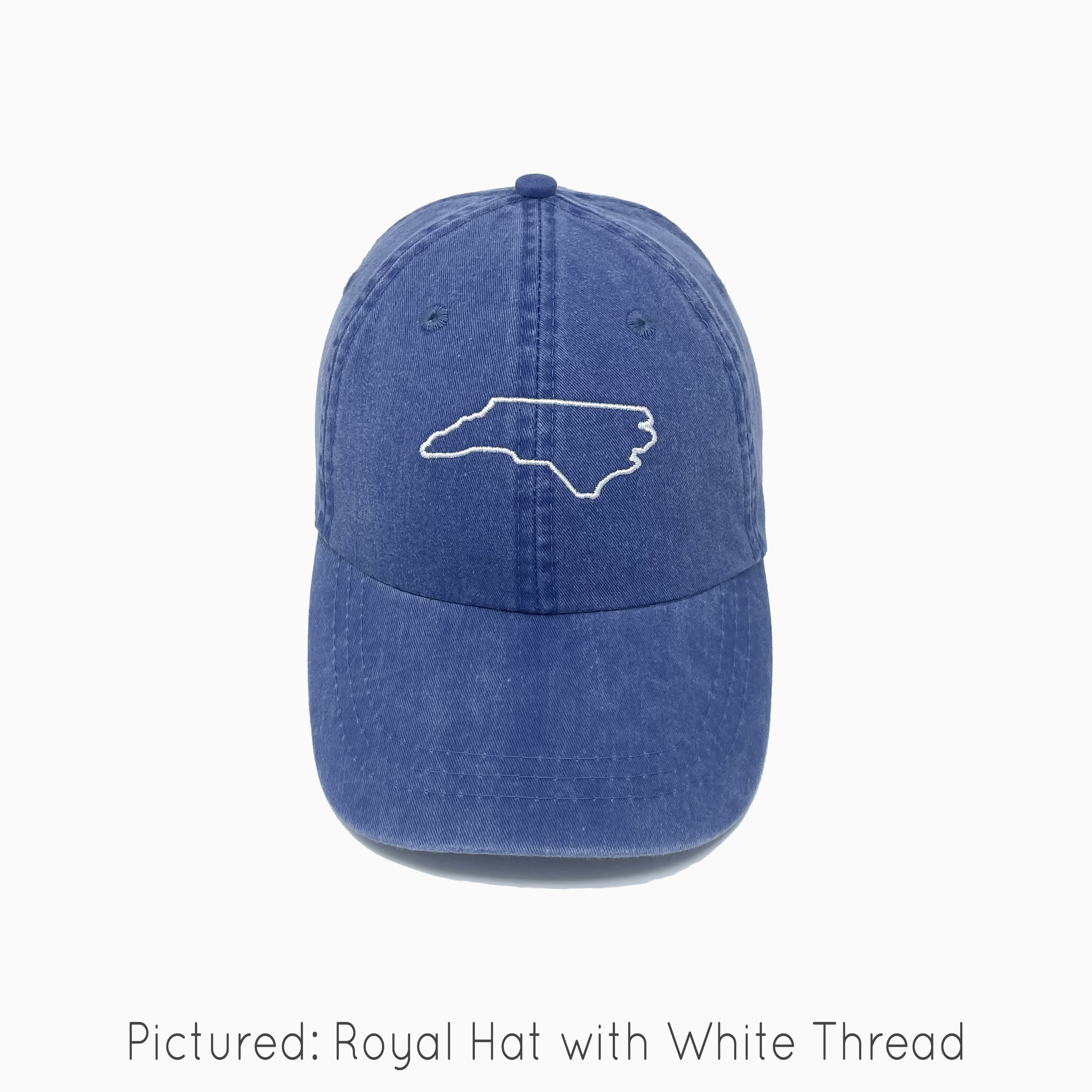 North Carolina (NC) State Outline Pigment-Dyed Baseball Cap